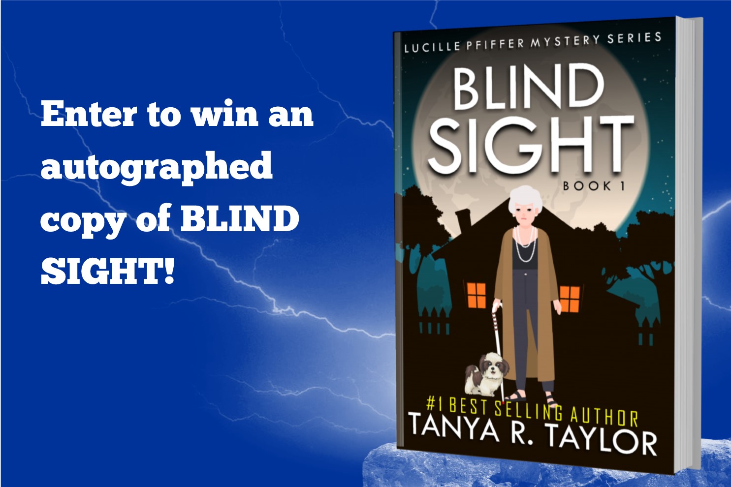 BLIND SIGHT PROMO - AUTHOGRAPHED PAPERBACK COPY